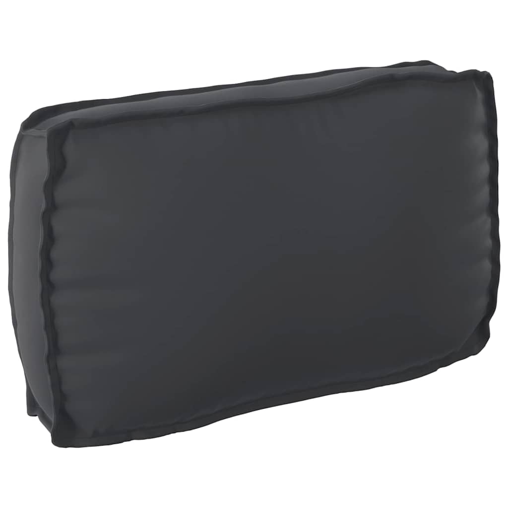Set di Cuscini per Pallet 3 pcs Nero Tessuto Oxford