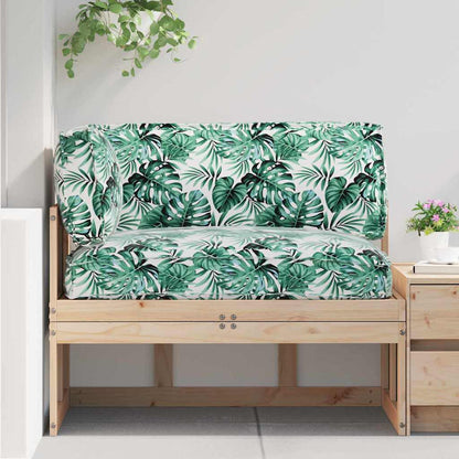 Set di Cuscini per Pallet Floreale 3 pcs Motivo Foglia Verde