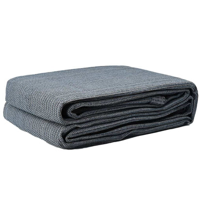 Tappeto da Tenda Blu e Grigio 200 x 250 cm Polietilene