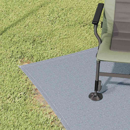 Tappeto da Tenda Blu e Grigio 300 x 250 cm Polietilene
