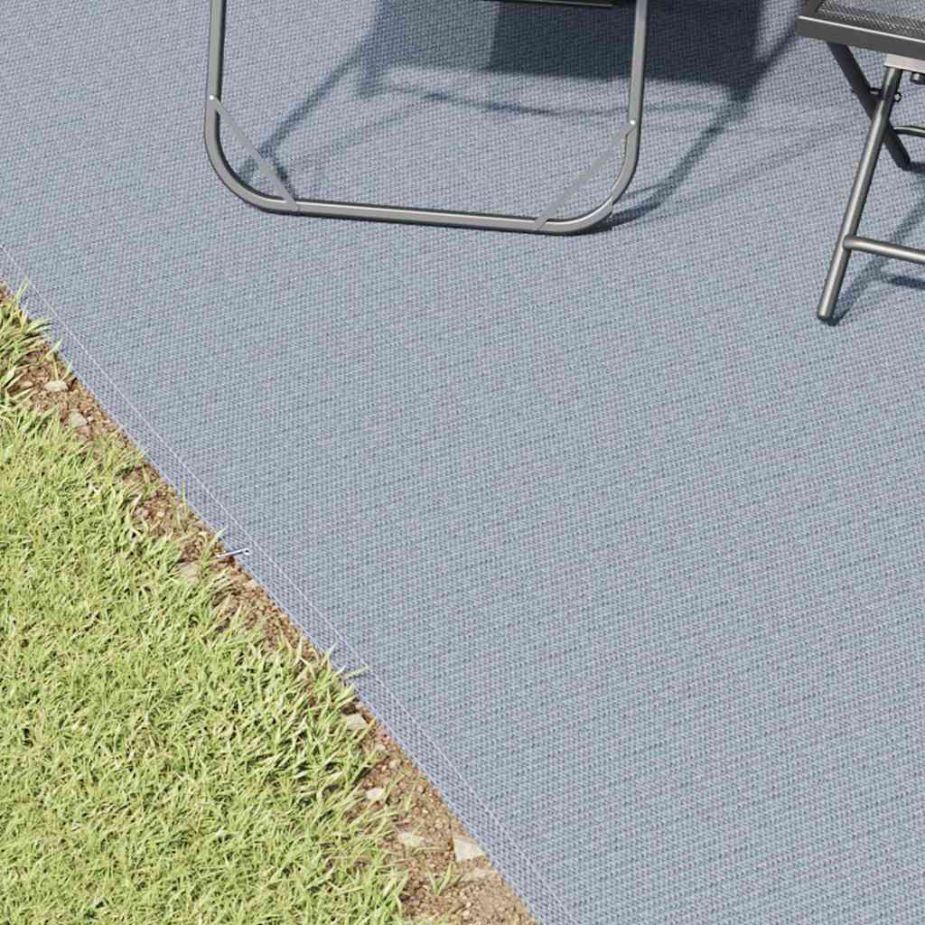 Tappeto da Tenda Blu e Grigio 500 Ãƒâ€” 300 cm Polietilene