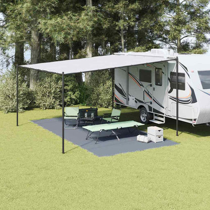 Tappeto da Tenda Blu e Grigio 600 Ã— 300 cm Polietilene