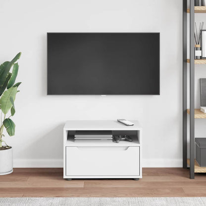 Mobile TV VISNES Bianco 60x40x38 cm in Legno Multistrato