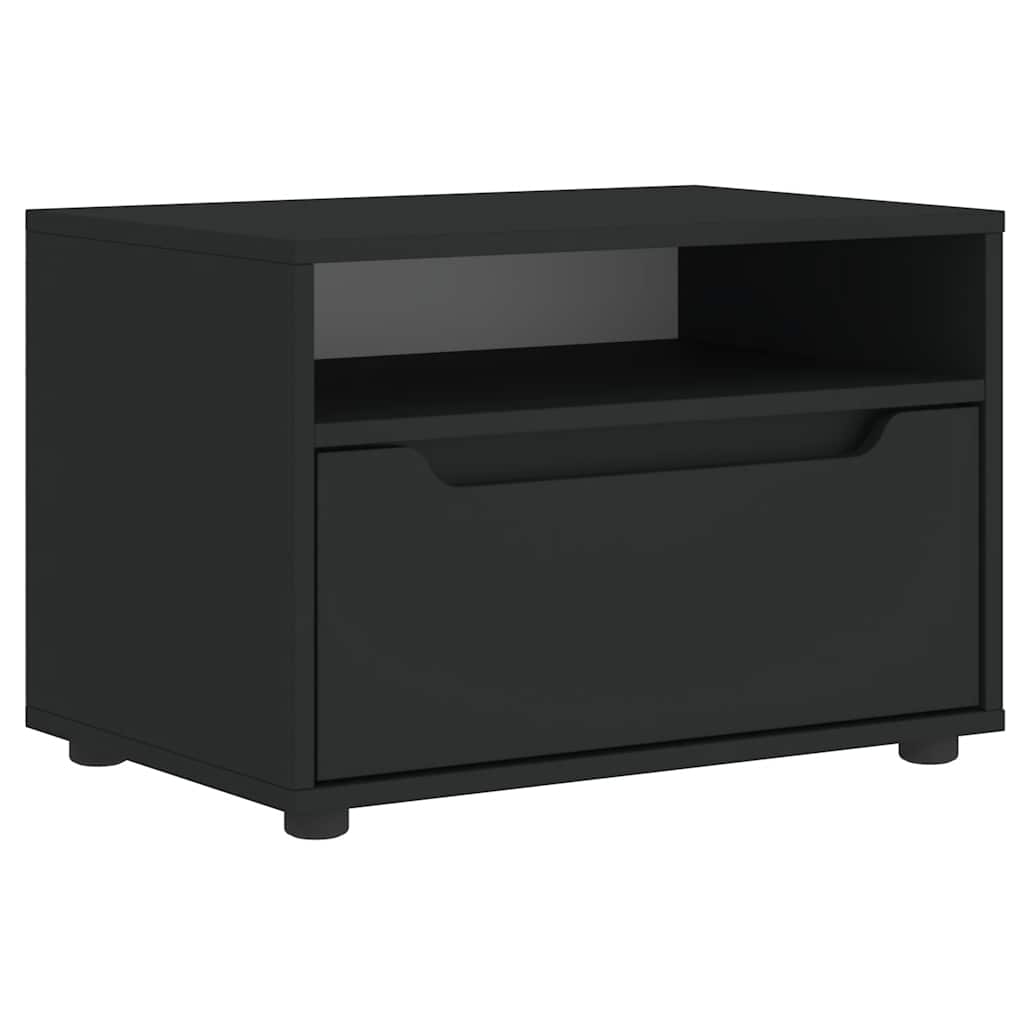 Mobile TV VISNES Nero 60x40x38 cm in Legno Multistrato