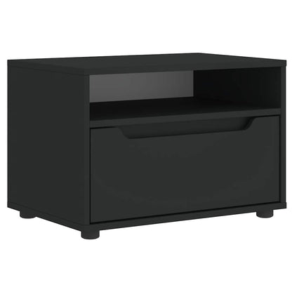 Mobile TV VISNES Nero 60x40x38 cm in Legno Multistrato