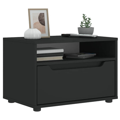 Mobile TV VISNES Nero 60x40x38 cm in Legno Multistrato
