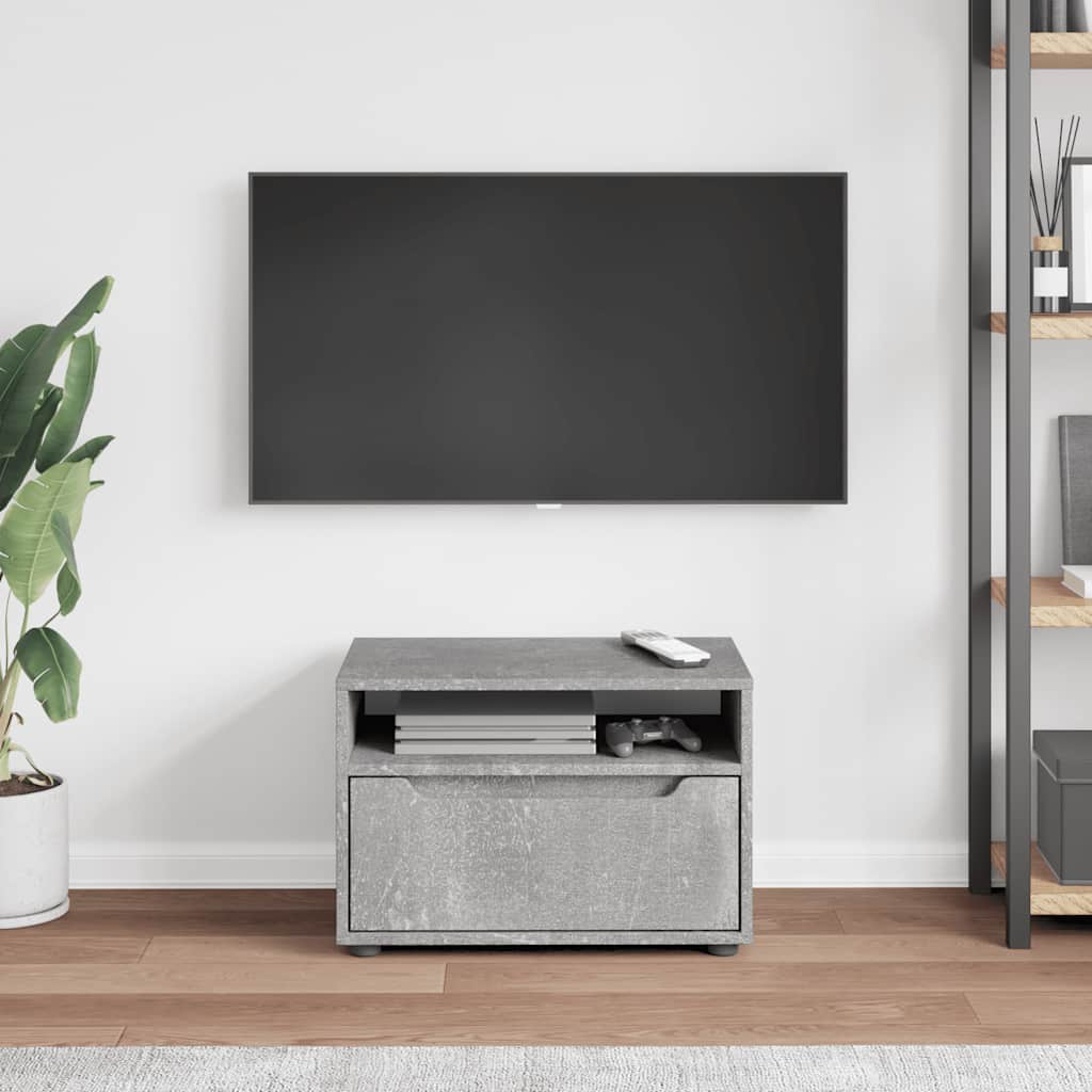 Mobile TV VISNES Grigio Cemento 60x40x38 cm Legno Multistrato