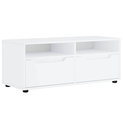 Mobile TV VISNES Bianco 100x40x38 cm in Legno Multistrato