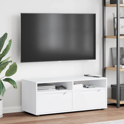 Mobile TV VISNES Bianco 100x40x38 cm in Legno Multistrato
