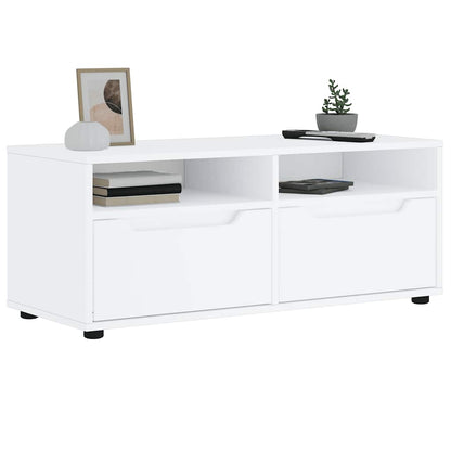 Mobile TV VISNES Bianco 100x40x38 cm in Legno Multistrato