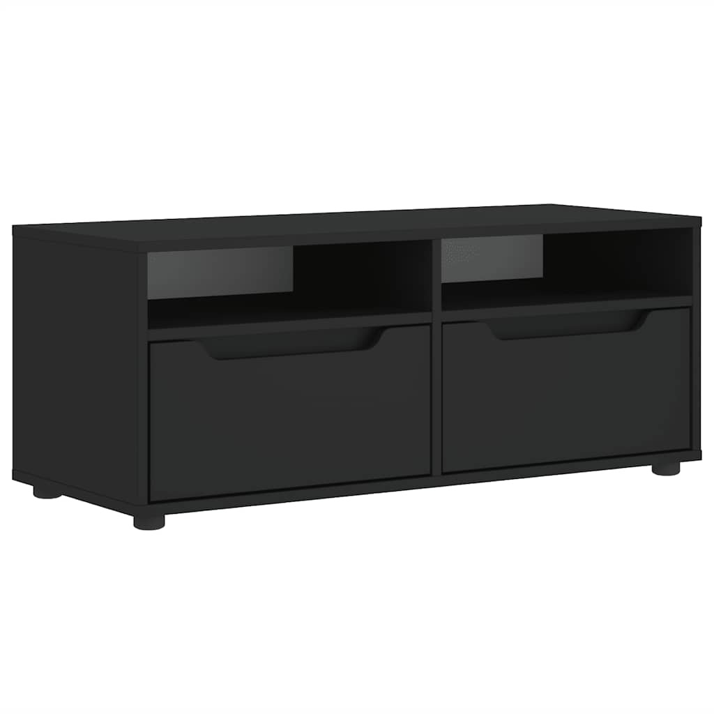 Mobile TV VISNES Nero 100x40x38 cm in Legno Multistrato