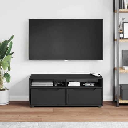 Mobile TV VISNES Nero 100x40x38 cm in Legno Multistrato