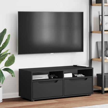Mobile TV VISNES Nero 100x40x38 cm in Legno Multistrato