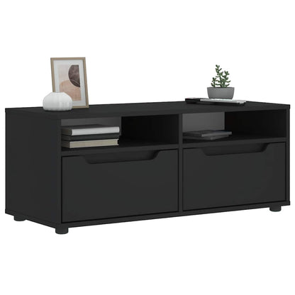 Mobile TV VISNES Nero 100x40x38 cm in Legno Multistrato