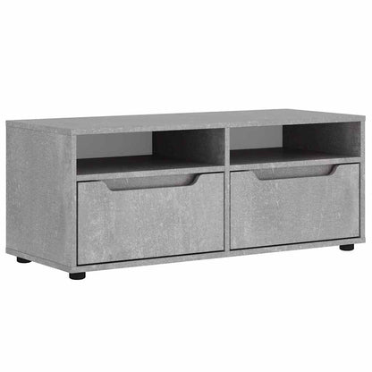 Mobile TV VISNES Grigio Cemento 100x40x38 cm Legno Multistrato
