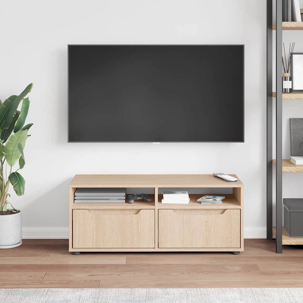 Mobile TV VISNES Rovere Sonoma 100x40x38 cm Legno Multistrato