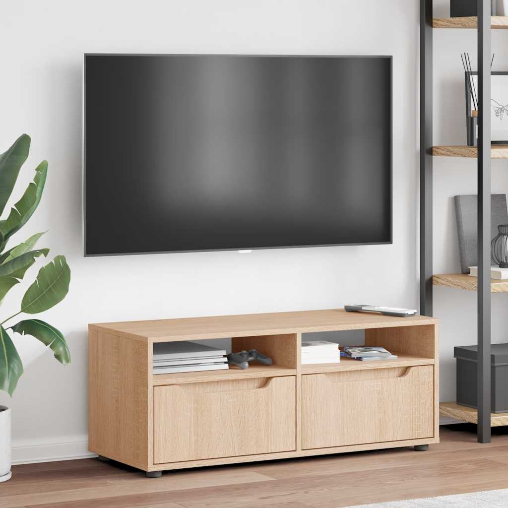 Mobile TV VISNES Rovere Sonoma 100x40x38 cm Legno Multistrato