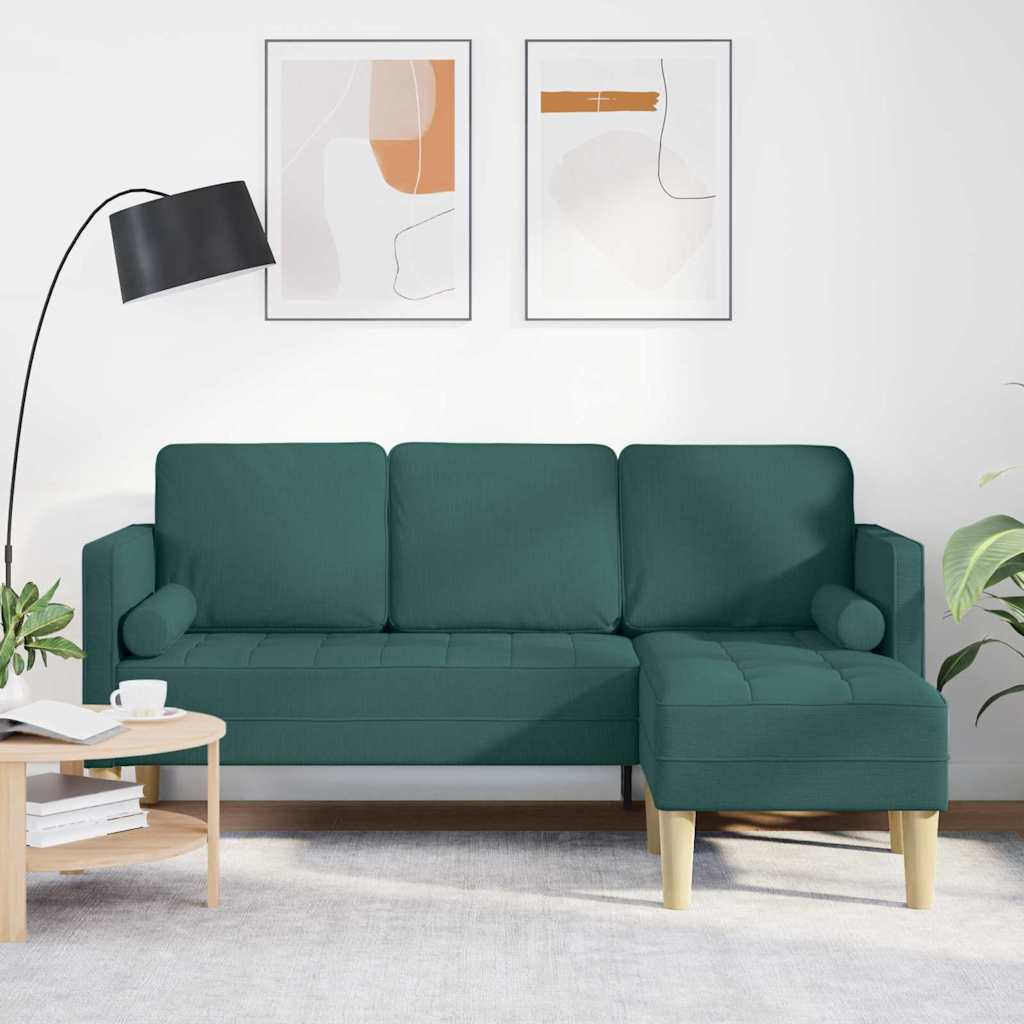Set di divani con cuscino Verde Scuro Poliestere