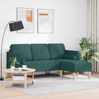 Set di divani con cuscino Verde Scuro Poliestere