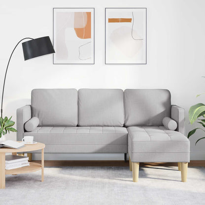 Set di divani con cuscino Grigio Nuvola Poliestere
