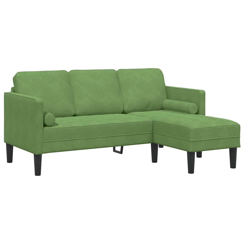Set di divani con cuscino Verde chiaro Poliestere