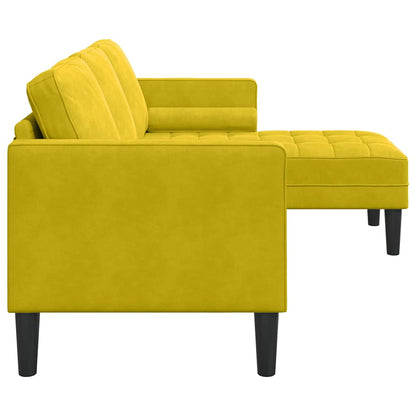 Set di divani con cuscino Giallo Poliestere