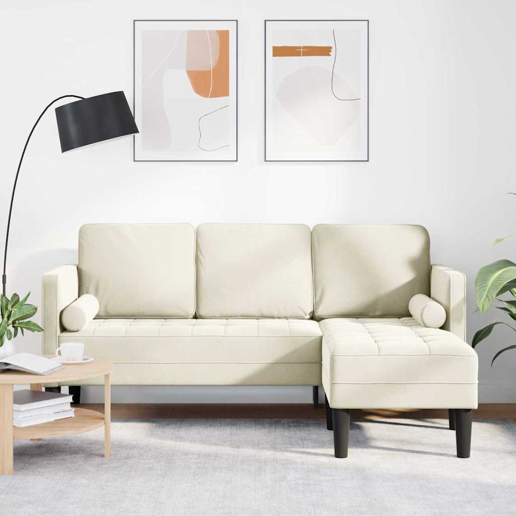 Set di divani con cuscino Crema Poliestere