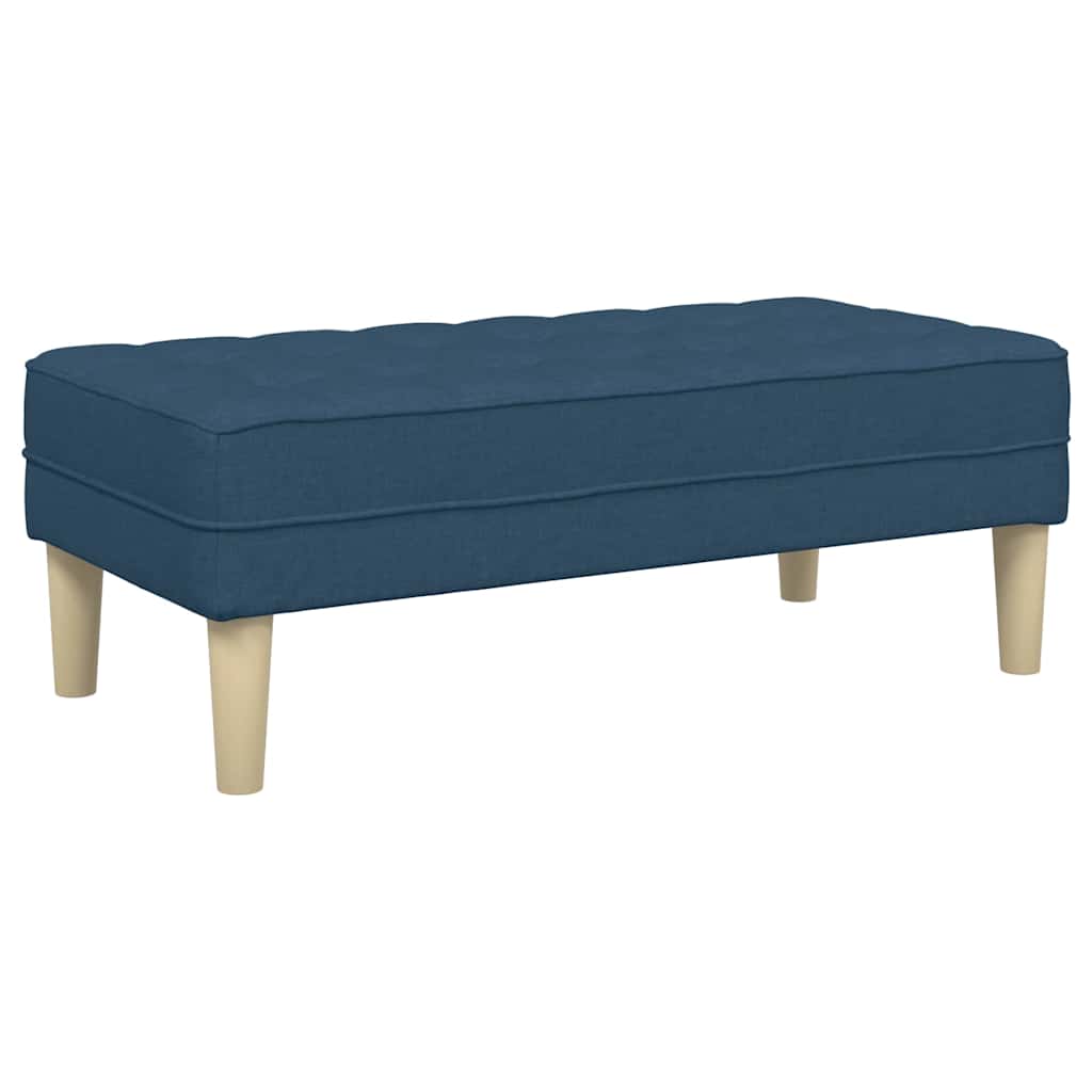 panchina con cuscino Blu 113 x 57 x 39 cm Tessuto