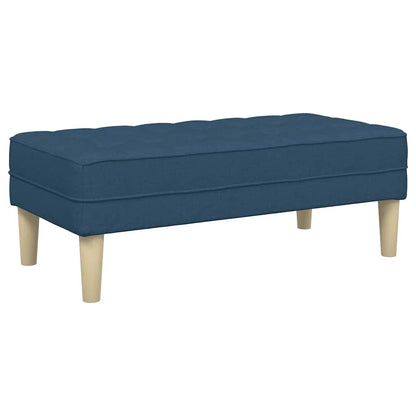 panchina con cuscino Blu 113 x 57 x 39 cm Tessuto