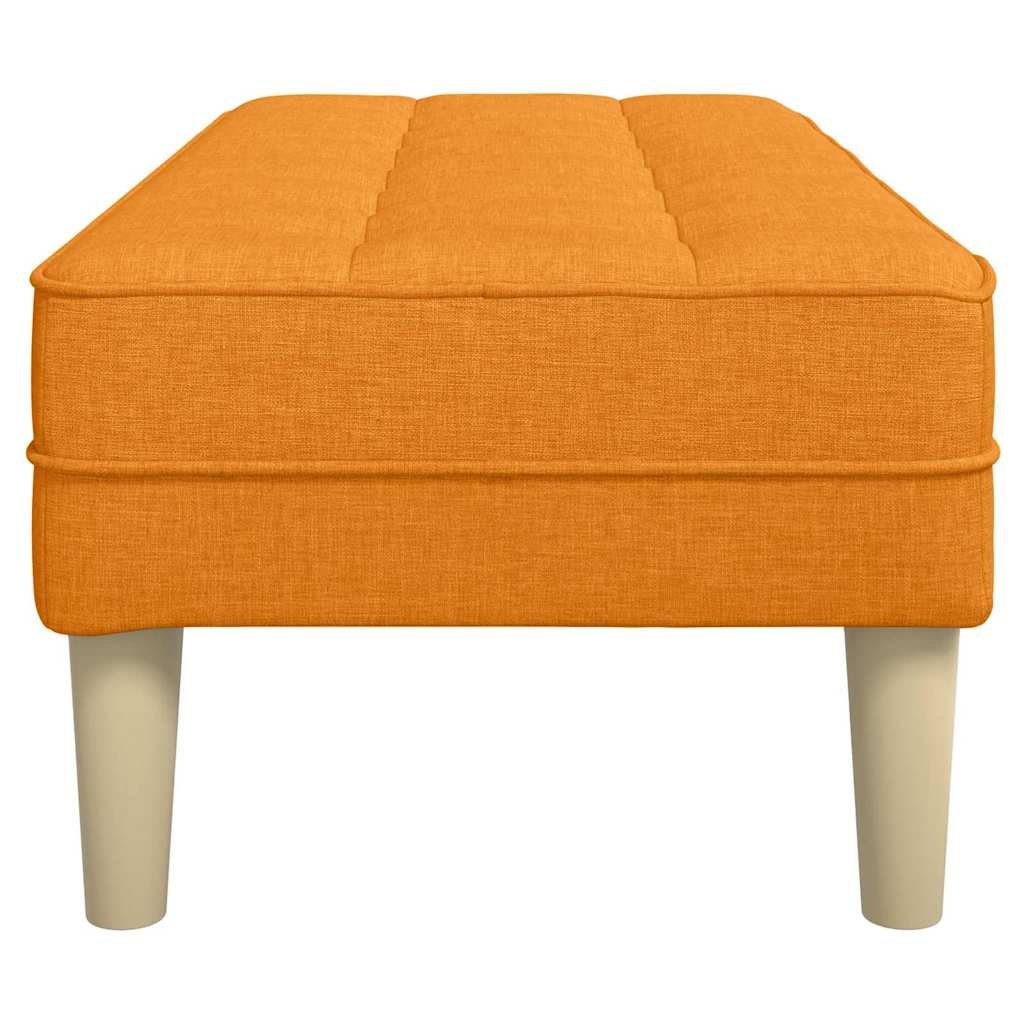 panchina con cuscino Giallo Scuro 113 x 57 x 39 cm Tessuto