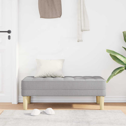 panchina con cuscino Grigio Nuvola 113 x 57 x 39 cm Tessuto