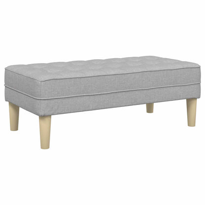 panchina con cuscino Grigio Nuvola 113 x 57 x 39 cm Tessuto