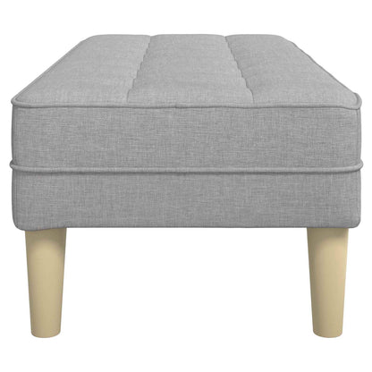 panchina con cuscino Grigio Nuvola 113 x 57 x 39 cm Tessuto
