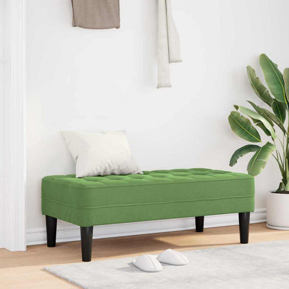 panchina con cuscino Verde chiaro 113 x 57 x 39 cm Velluto