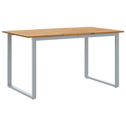 Tavolo da Giardino Grigio 140 x 80 x 75 cm