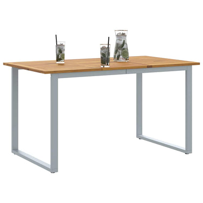 Tavolo da Giardino Grigio 140 x 80 x 75 cm