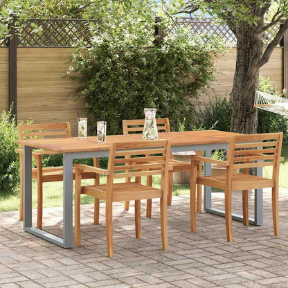 Tavolo da Giardino Grigio 200 x 90 x 75 cm