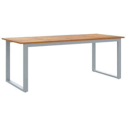 Tavolo da Giardino Grigio 200 x 90 x 75 cm