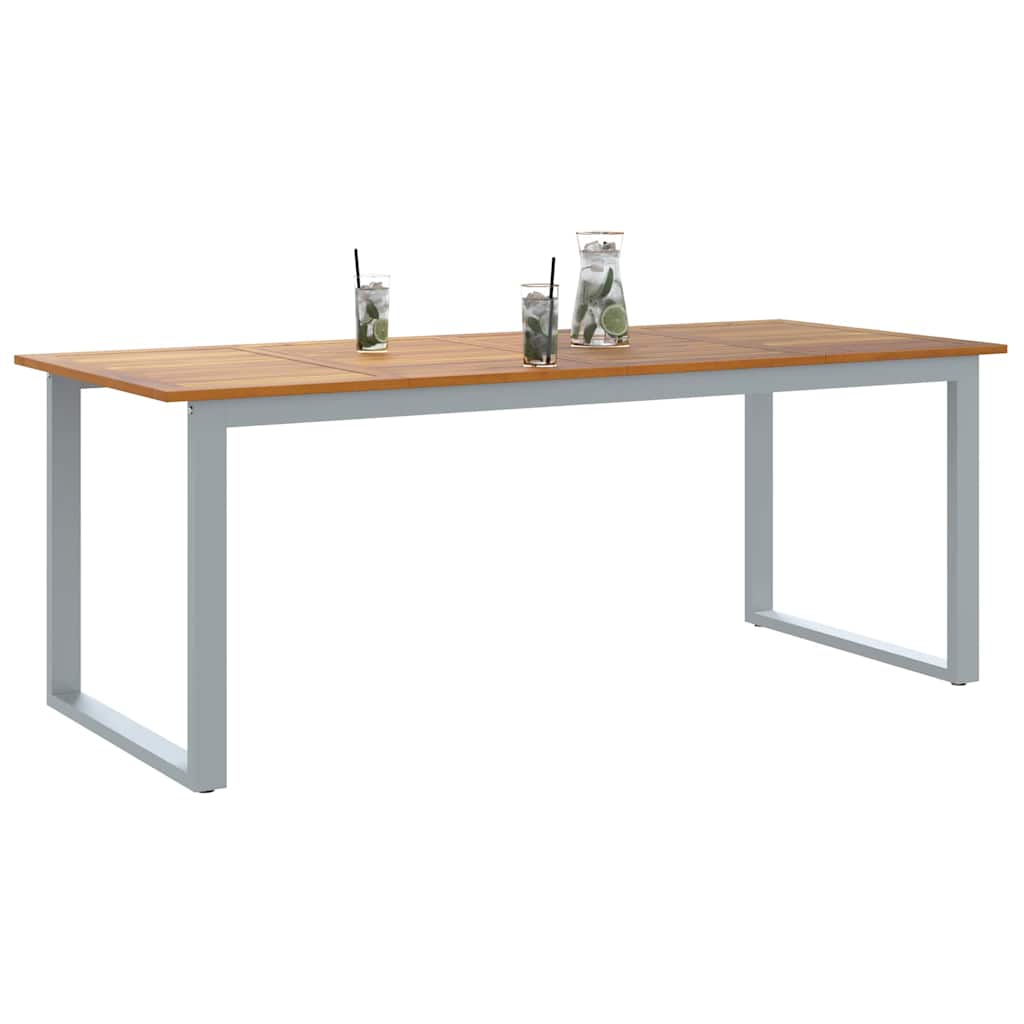 Tavolo da Giardino Grigio 200 x 90 x 75 cm