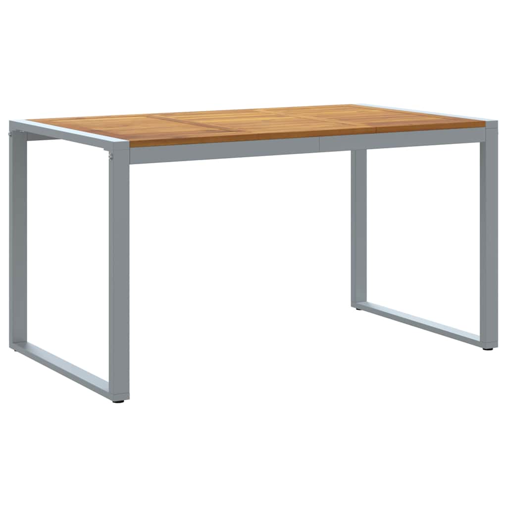 Tavolo da Giardino Grigio 140 x 80 x 75 cm
