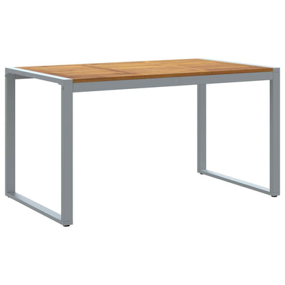 Tavolo da Giardino Grigio 140 x 80 x 75 cm