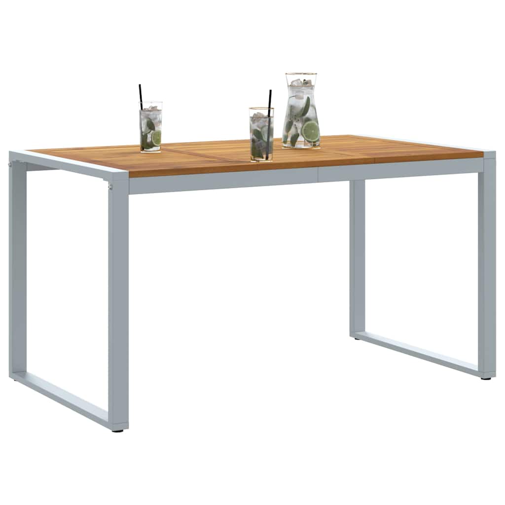 Tavolo da Giardino Grigio 140 x 80 x 75 cm