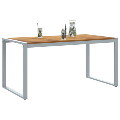 Tavolo da Giardino Grigio 160 x 80 x 75 cm