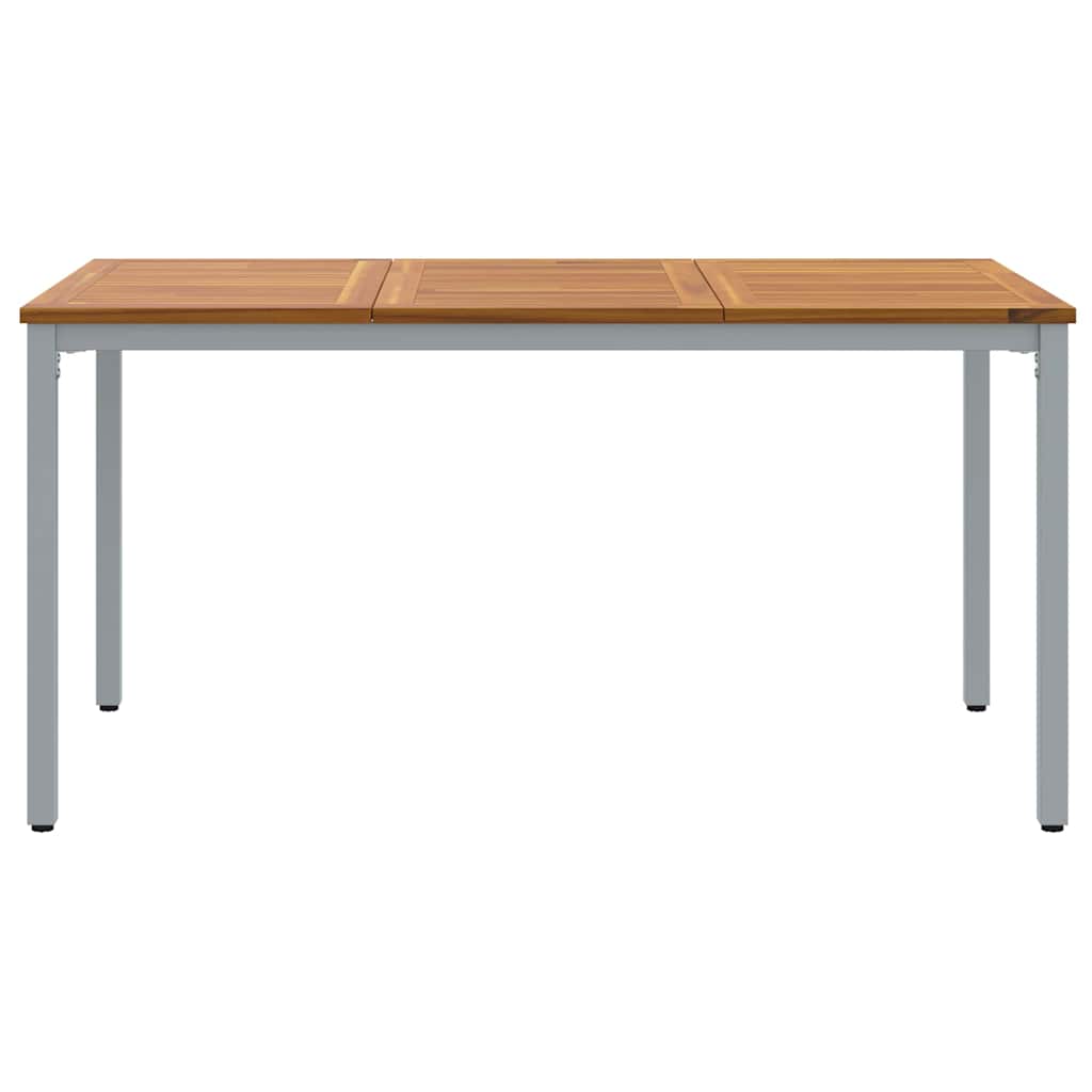 Tavolo da Esterno Naturale e Grigio 150 x 90 x 75 cm