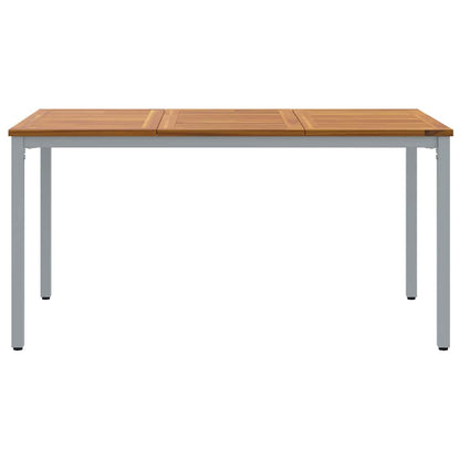 Tavolo da Esterno Naturale e Grigio 150 x 90 x 75 cm