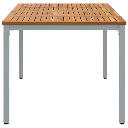 Tavolo da Esterno Naturale e Grigio 180 x 90 x 75 cm
