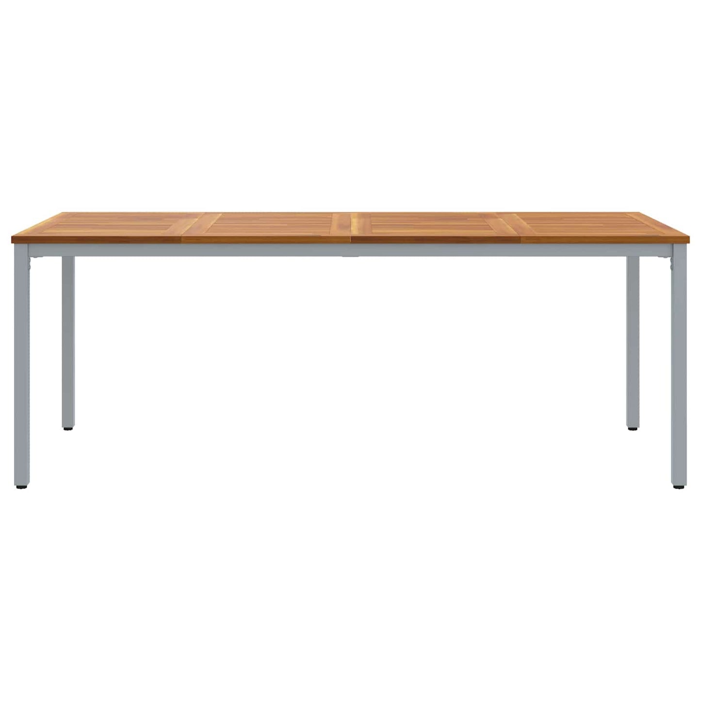 Tavolo da Esterno Naturale e Grigio 200 x 90 x 75 cm