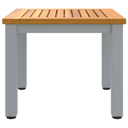 Tavolo da Esterno Naturale e Grigio 45 x 45 x 38 cm