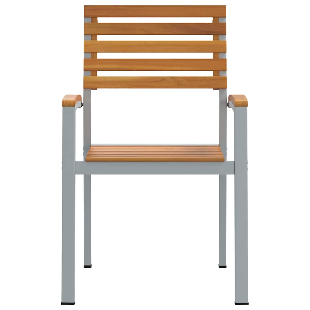 Sedia da Giardino 4 pcs Marrone 56 x 57 x 87 cm