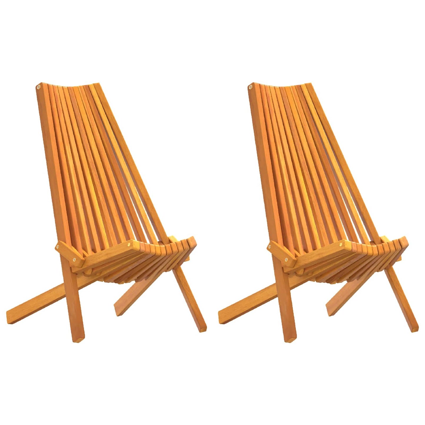 Sedia 2 pcs Marrone 69 x 56 x 84 cm Legno di Acacia Massello